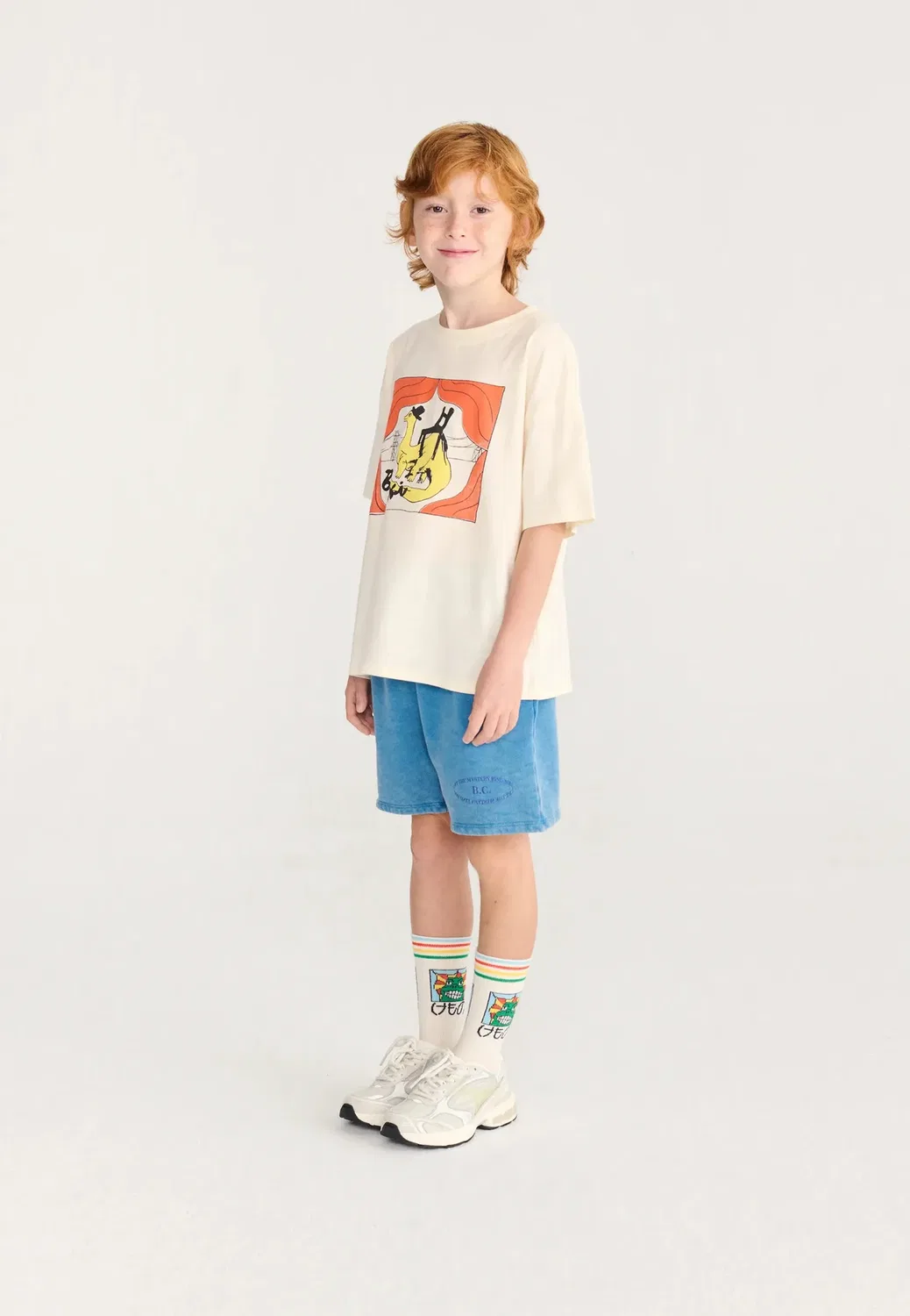 Футболка унисекс с принтом "Такси заурус" Bobo Choses, Off-White