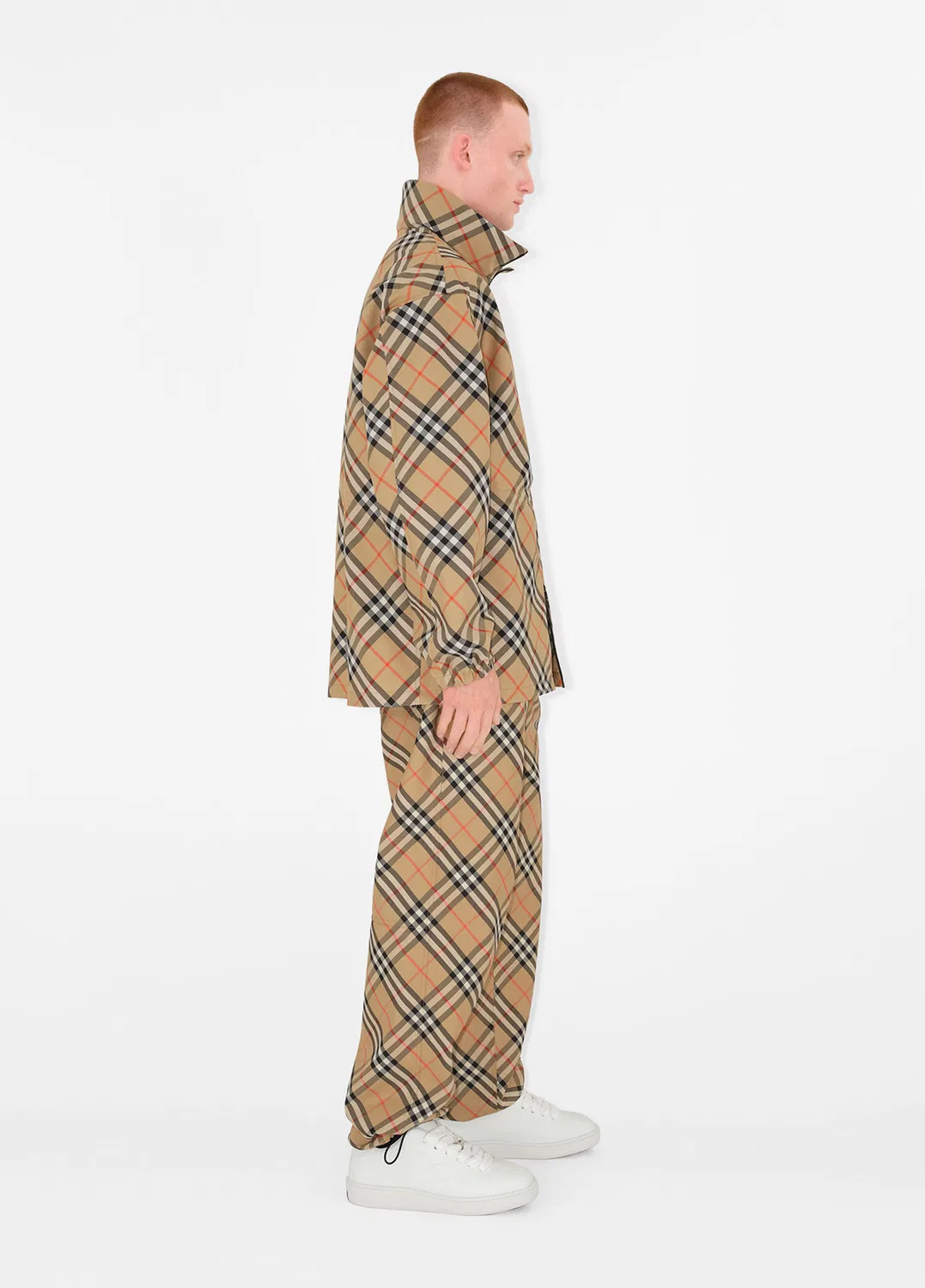 Пальто Burberry Check Twill Бежевое — фото 4