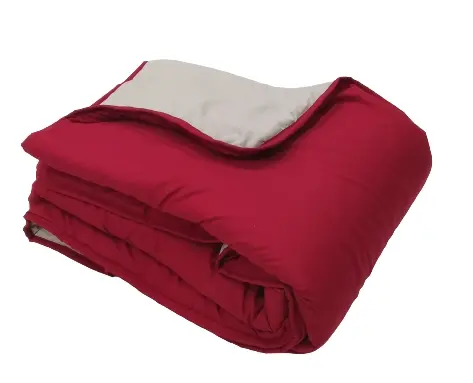 

Плед Vallesusa Arredo Inside In Double-face Microfiber Plain Color 135x190, бордовый/серый