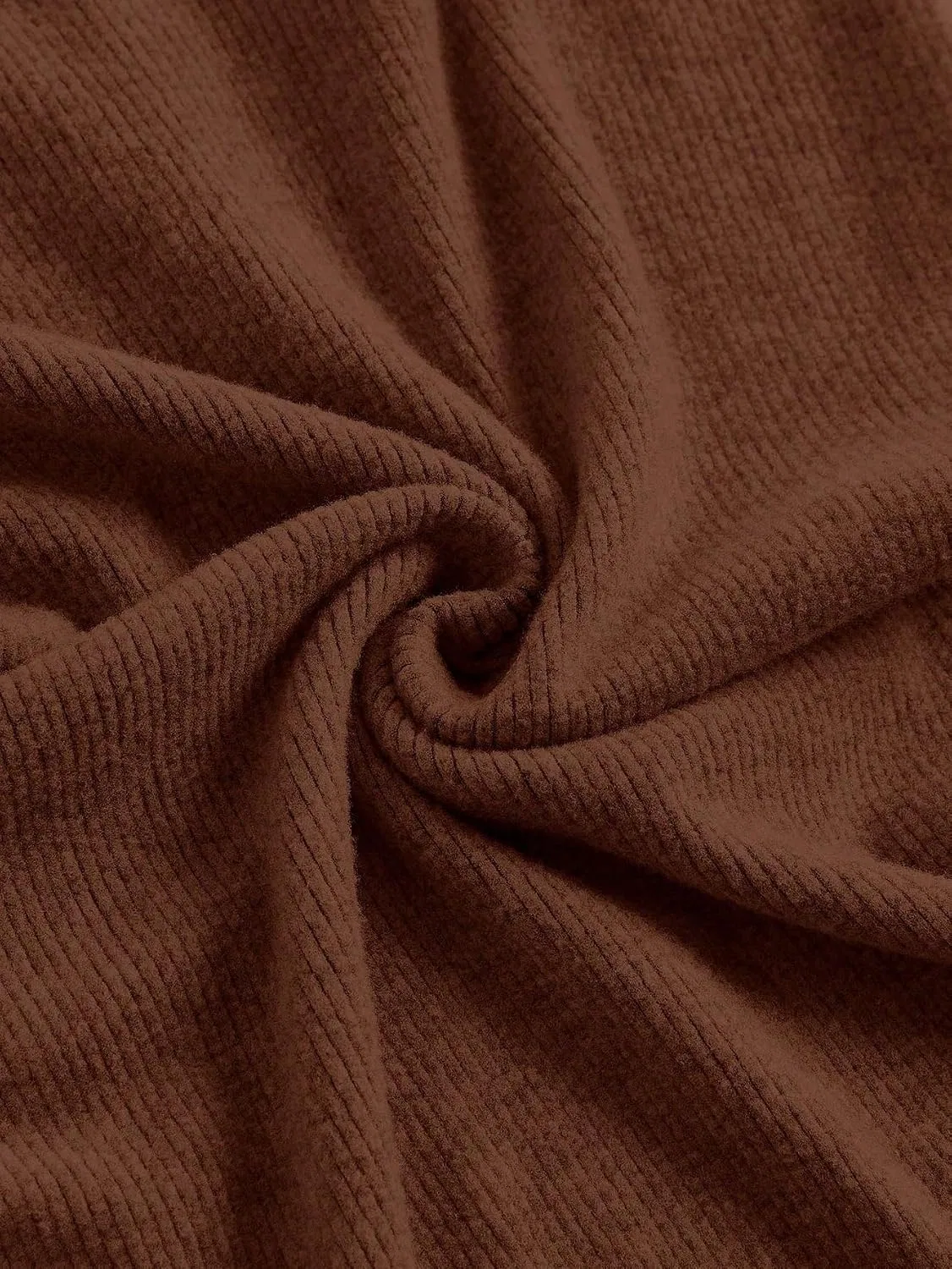 Женское облегающее платье миди Rib-Knit, Coffee Brown — фото 3