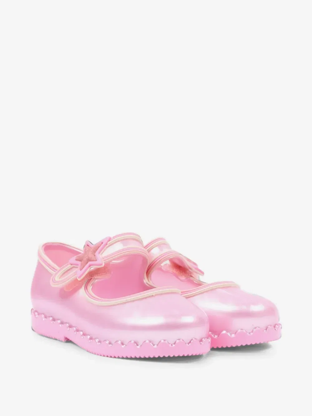 Балетки Hip Ballerina со звездным пэчворком Mini Melissa, розовый