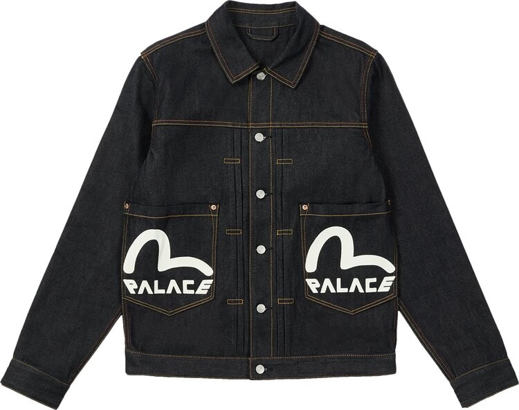 

Куртка Palace x Evisu Classic Seagull Denim Jacket 'Raw Indigo', синий