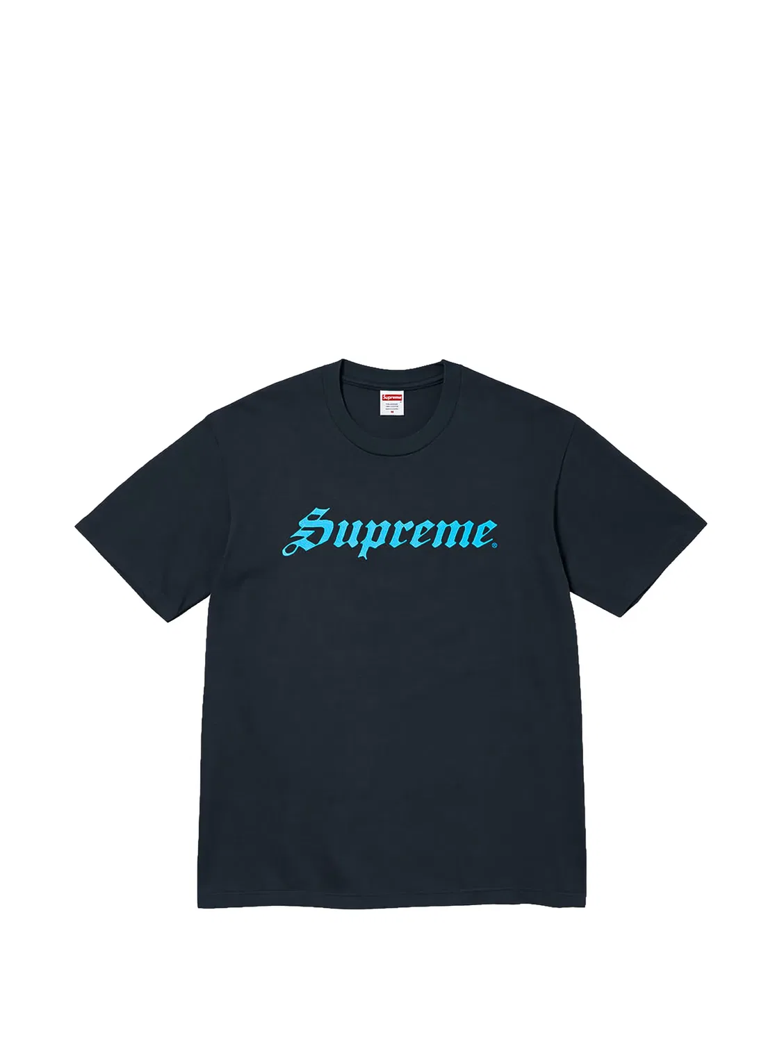 Футболка с логотипом синяя Supreme, синий
