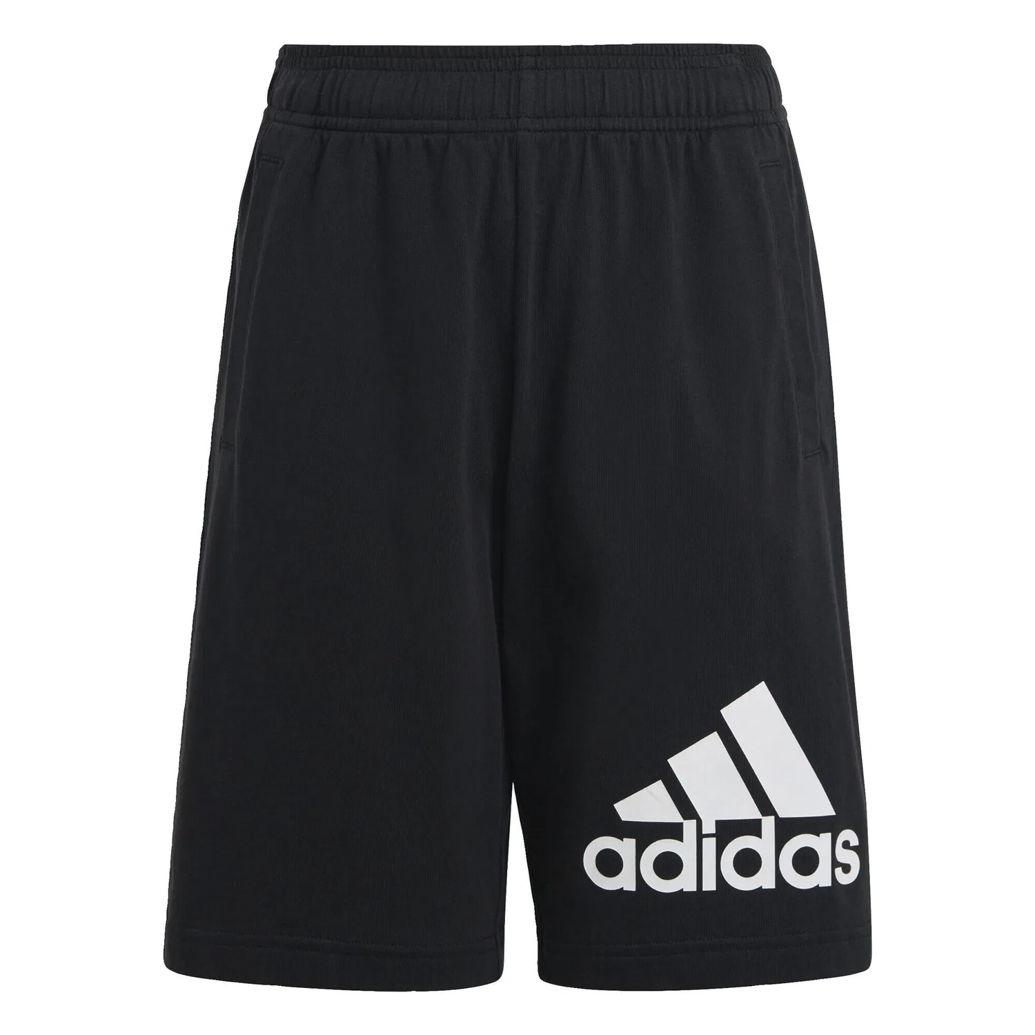 Детские шорты с логотипом Essentials Big Logo Cotton Shorts Adidas, Черный Белый — фото 2