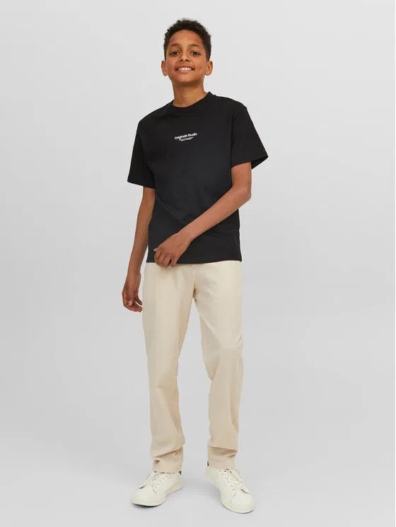 Футболка loose fit Vesterbro Jack & Jones Junior, черный — фото 2