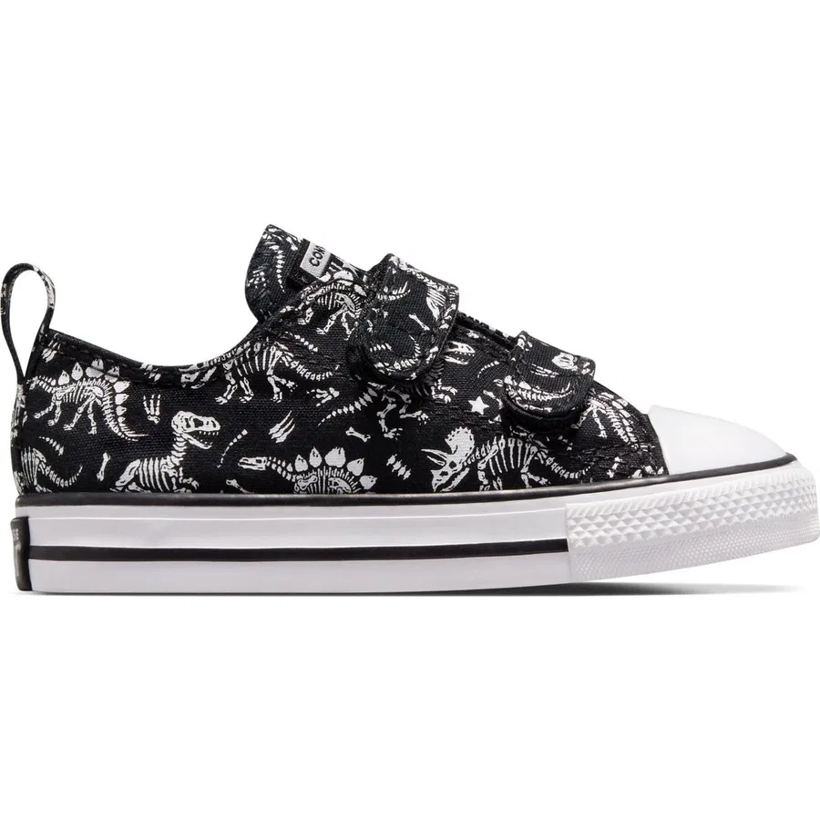 Кеды с принтом динозавров Chuck Taylor All Star Dinos Converse, Черно-белый — фото 2