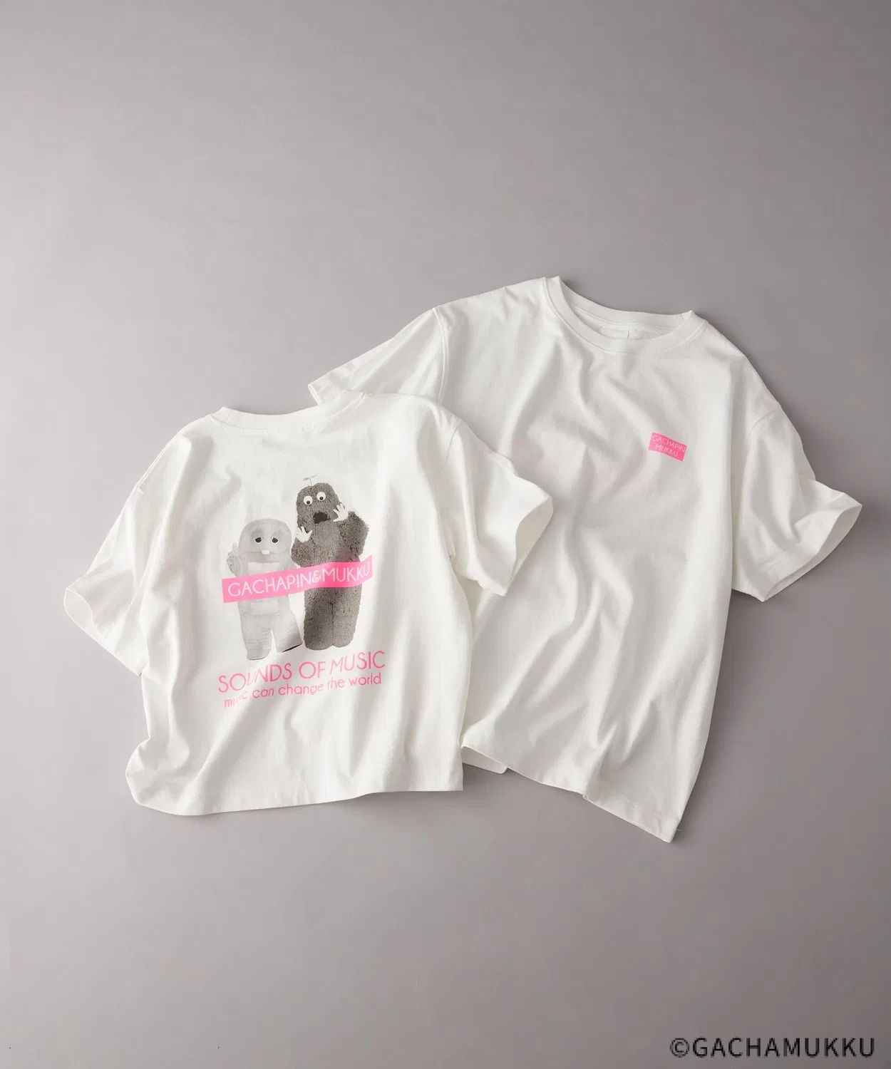 Детская футболка с принтом Gachapin Mukku LEPSIM, Off White