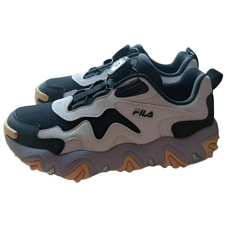 Детские кроссовки для мальчиков с закрытым носком FILA KIDS Tiger Claw 2, Black/Romantic Purple — фото 3