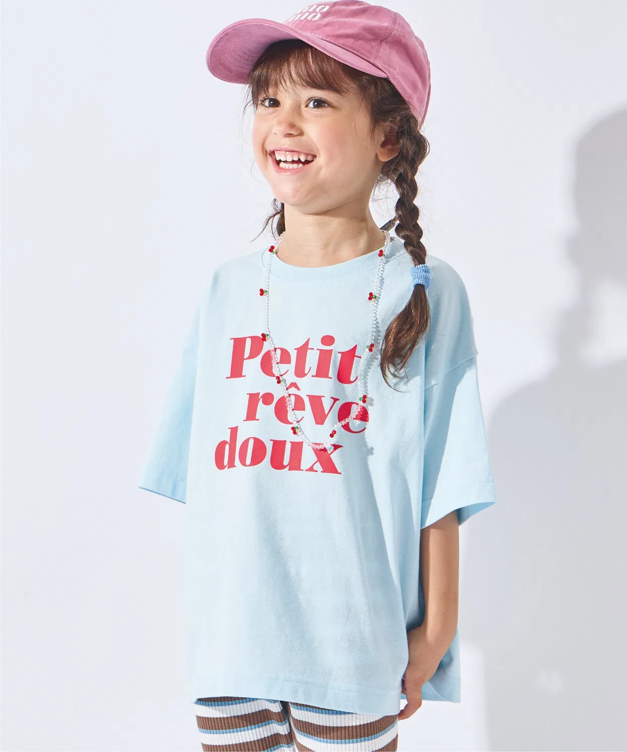 Детская футболка с принтом, с коротким рукавом, ever closet, Blue
