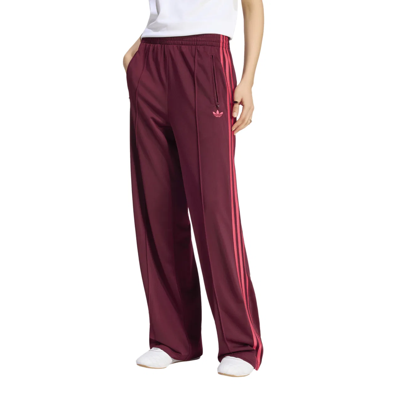 Женские брюки Firebird Track Adicolor Classics Adidas, цвет Power Pink/Maroon