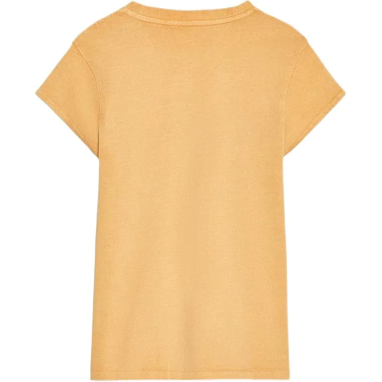 Женская футболка с круглым вырезом Yellow ZARA — фото 3