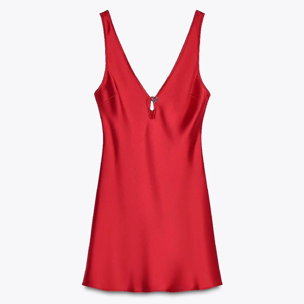 

Платье Zara Satin Heart, красный