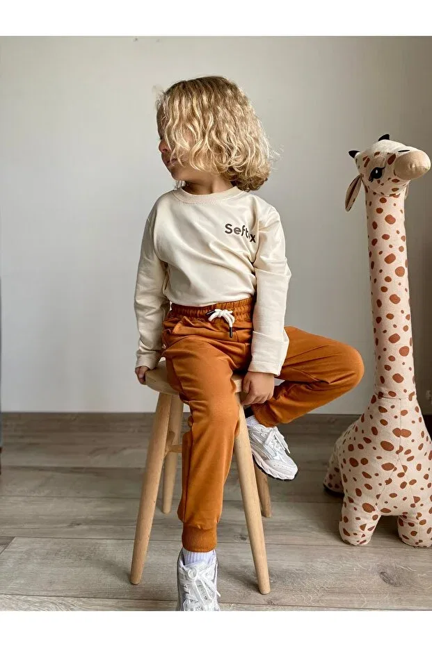 Детские спортивные штаны для девочек с длинным рукавом Heyadventure, Camel