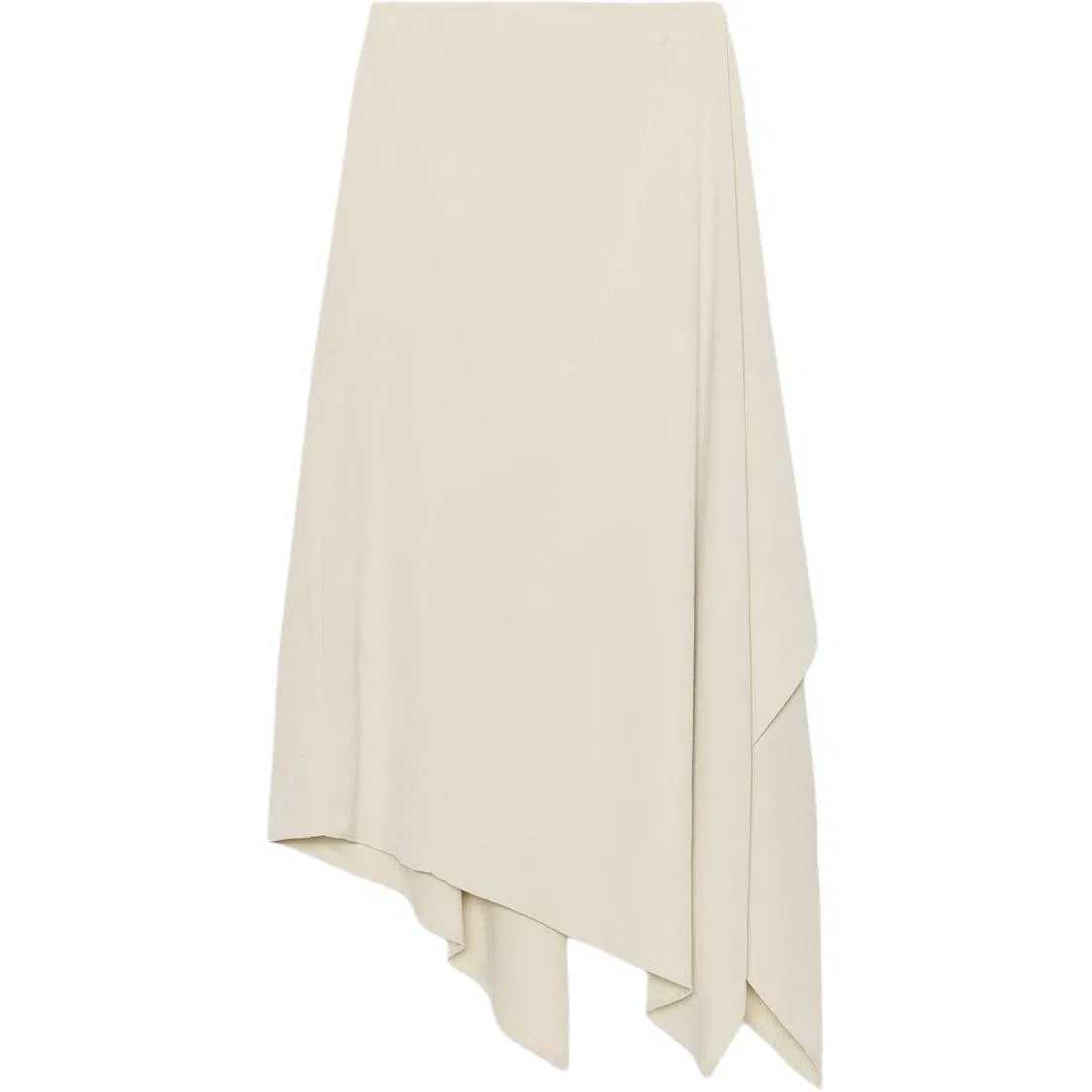 Женская длинная юбка свободного кроя Raw White, ZARA — фото 3