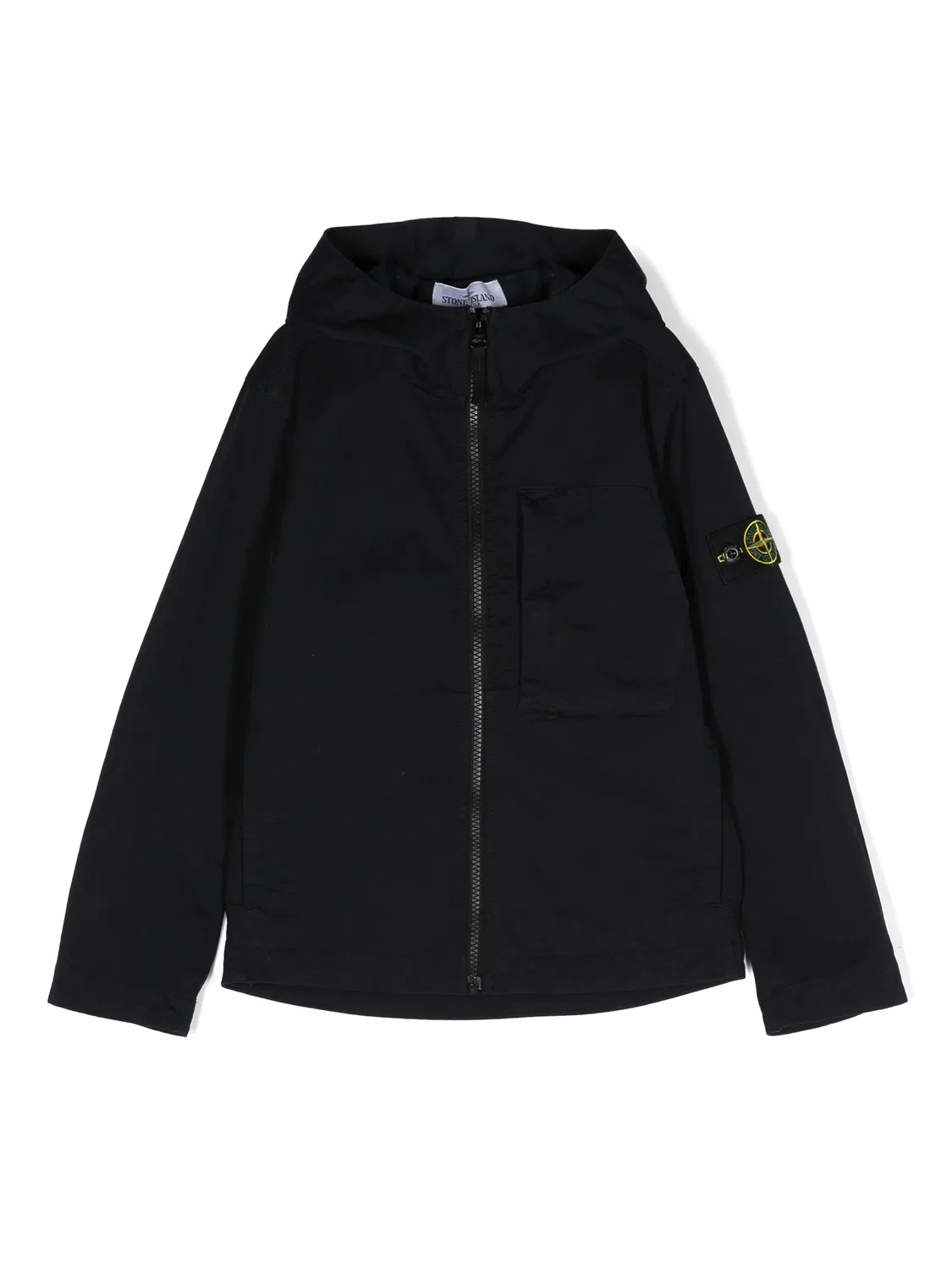 Куртка с капюшоном на молнии Stone Island, темно-синий