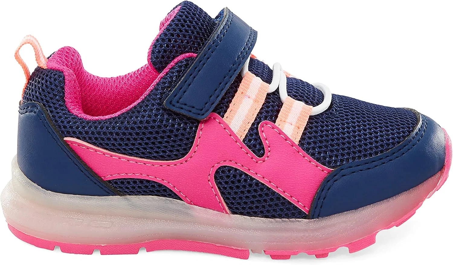 Детские кроссовки для девочек Anka Simple Joys by Carter's, Navy/Pink — фото 2