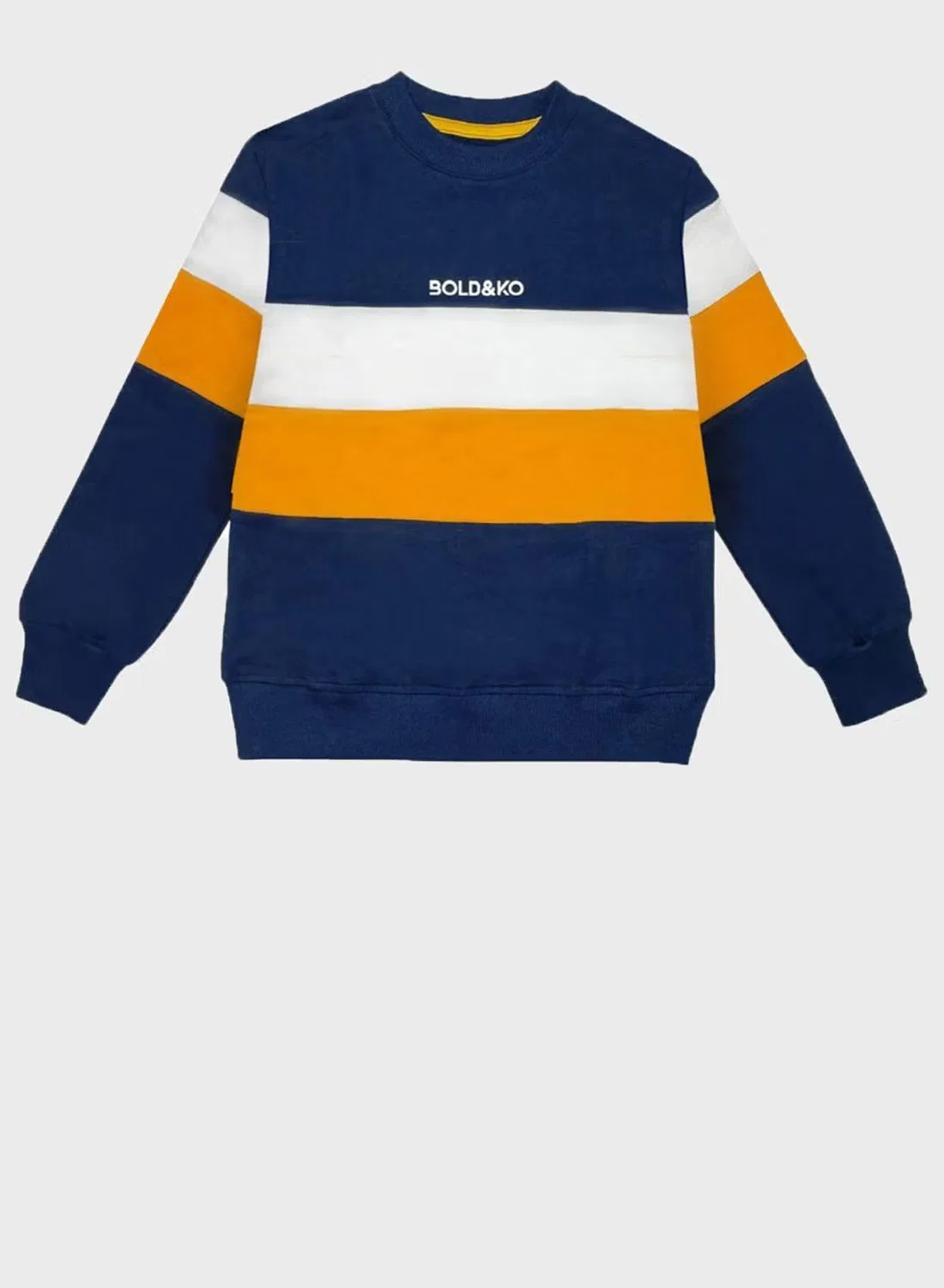 Свитшот с цветными блоками для детей Bold&Ko