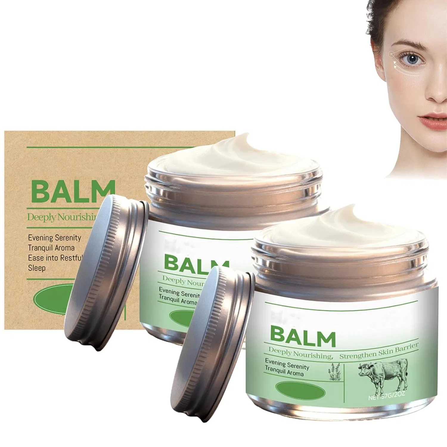 Крем для тела и лица Beef Tallow, Notgurli, 2 шт, 57 г