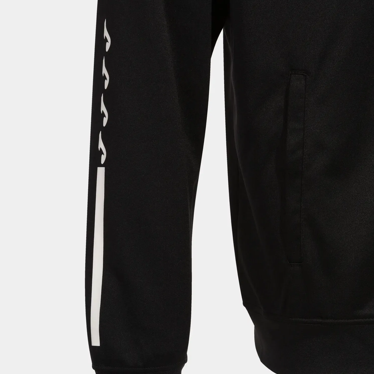 Детская тренировочная куртка с капюшоном ECO Supernova Joma, Schwarz Fluoreszierendes Grun — фото 4