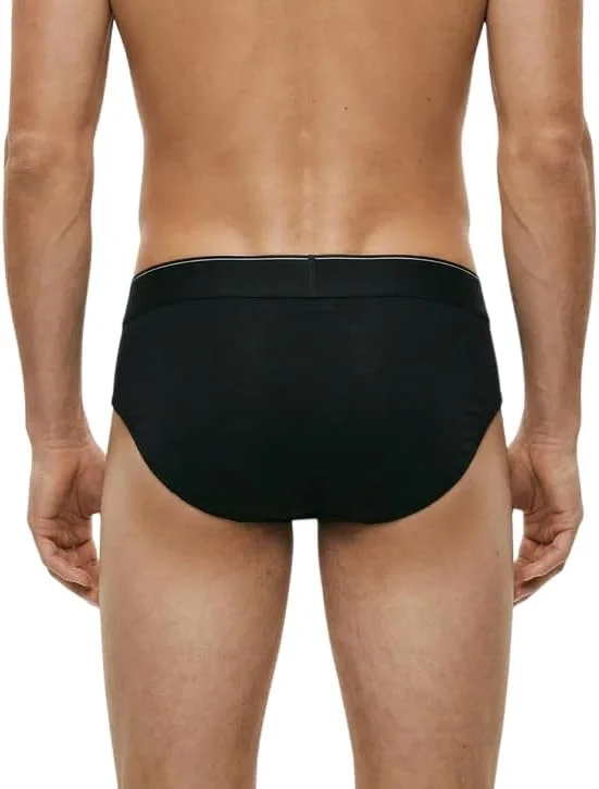 Комплект трусов Calvin Klein Graphic Monogram Cotton Stretch, черный/серый/белый — фото 2