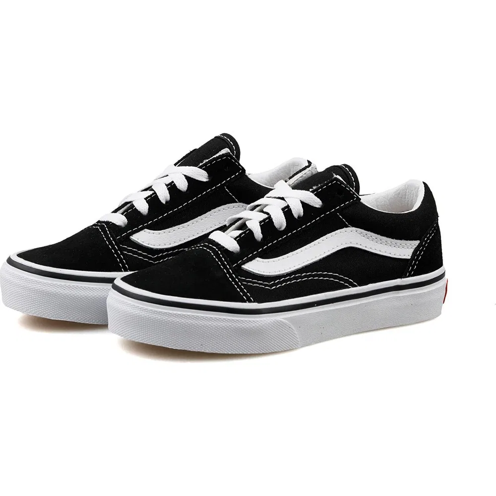 Детские кроссовки на плоской подошве Uy Old Skool, Black Vans — фото 2