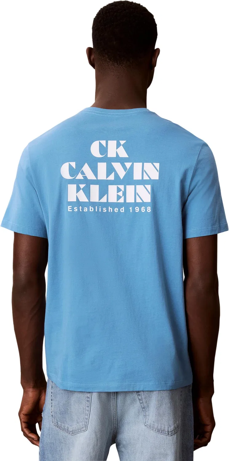 Мужская футболка с принтом CK Resort Graphic Tee Calvin Klein, Green (Blue Steam) — фото 2