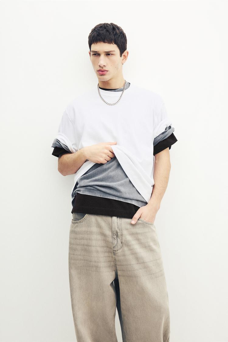 

Футболка свободного кроя Soft-Touch Pull And Bear, белый