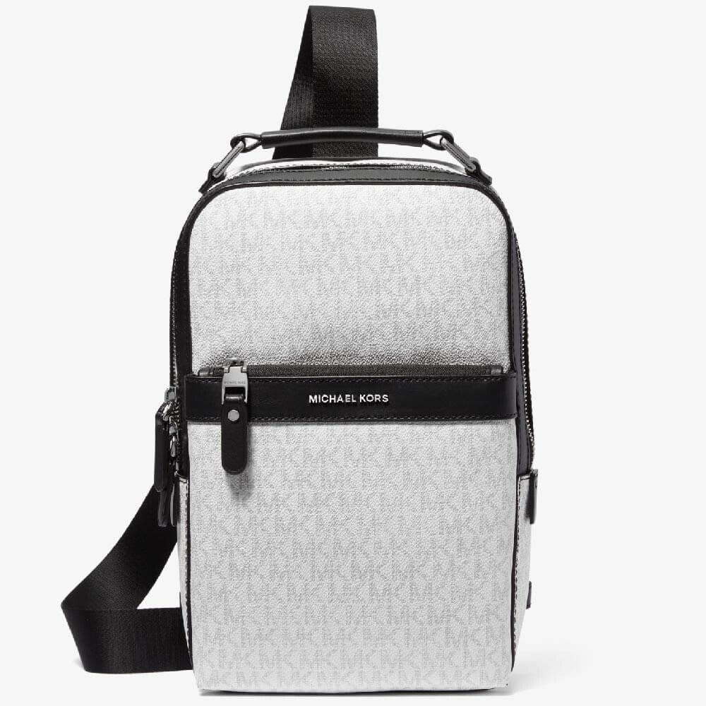 

Рюкзак Michael Kors Hudson Logo, черный/белый