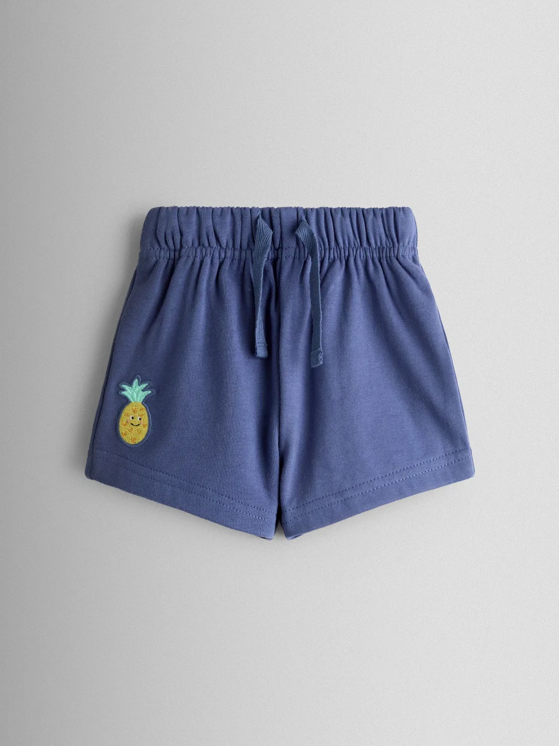 Детский комплект из футболки и шорт, с принтом фруктов Jojo Maman Bébé, Blue Fruit — фото 4