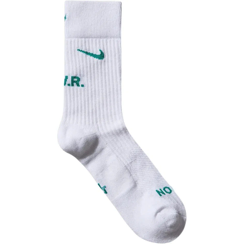 Мужские носки с длинным голенищем, комплект из 3 пар, Nike, White/Green/White — фото 3