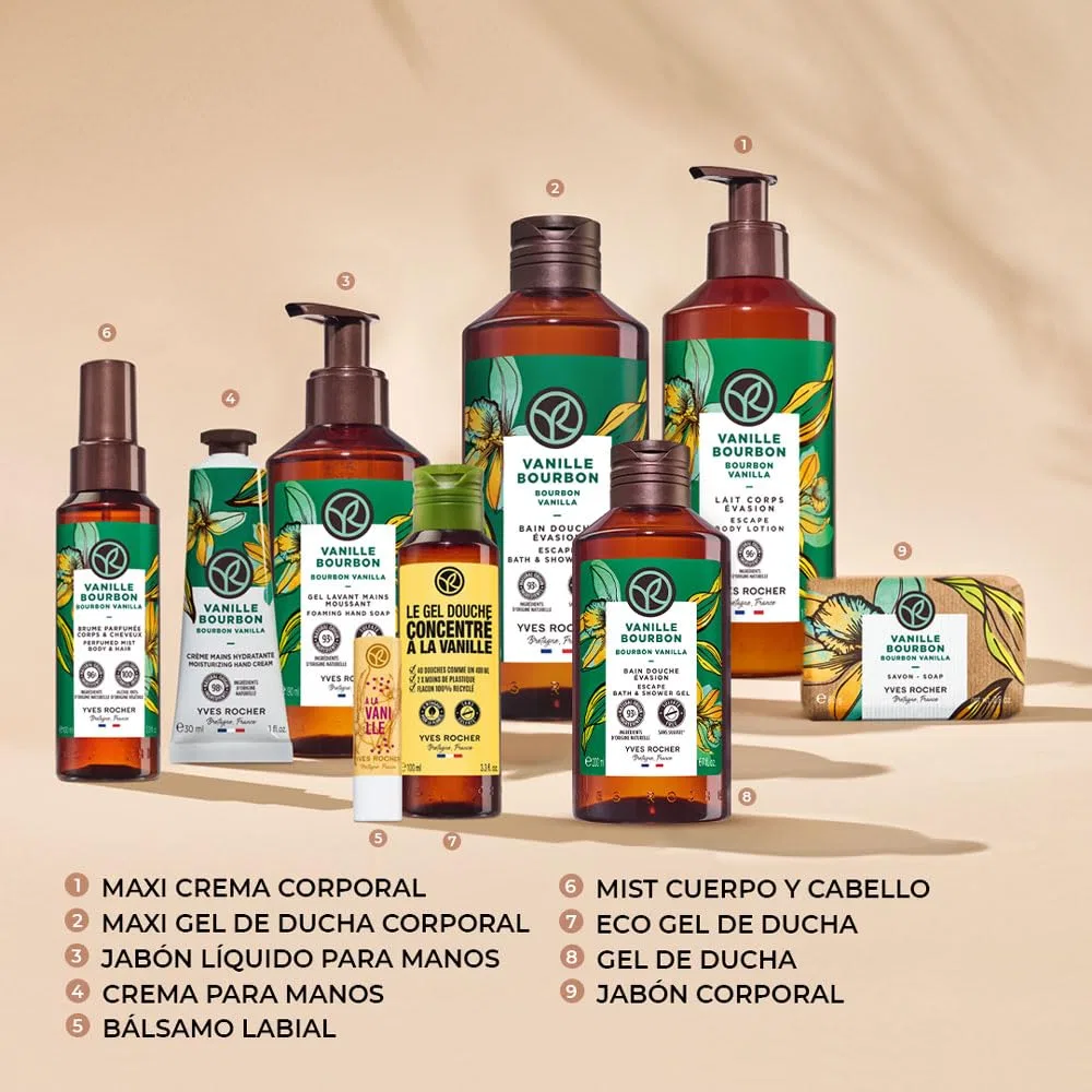 Увлажняющий крем для тела Vanilla, Yves Rocher, набор 2 шт, 390 мл — фото 2