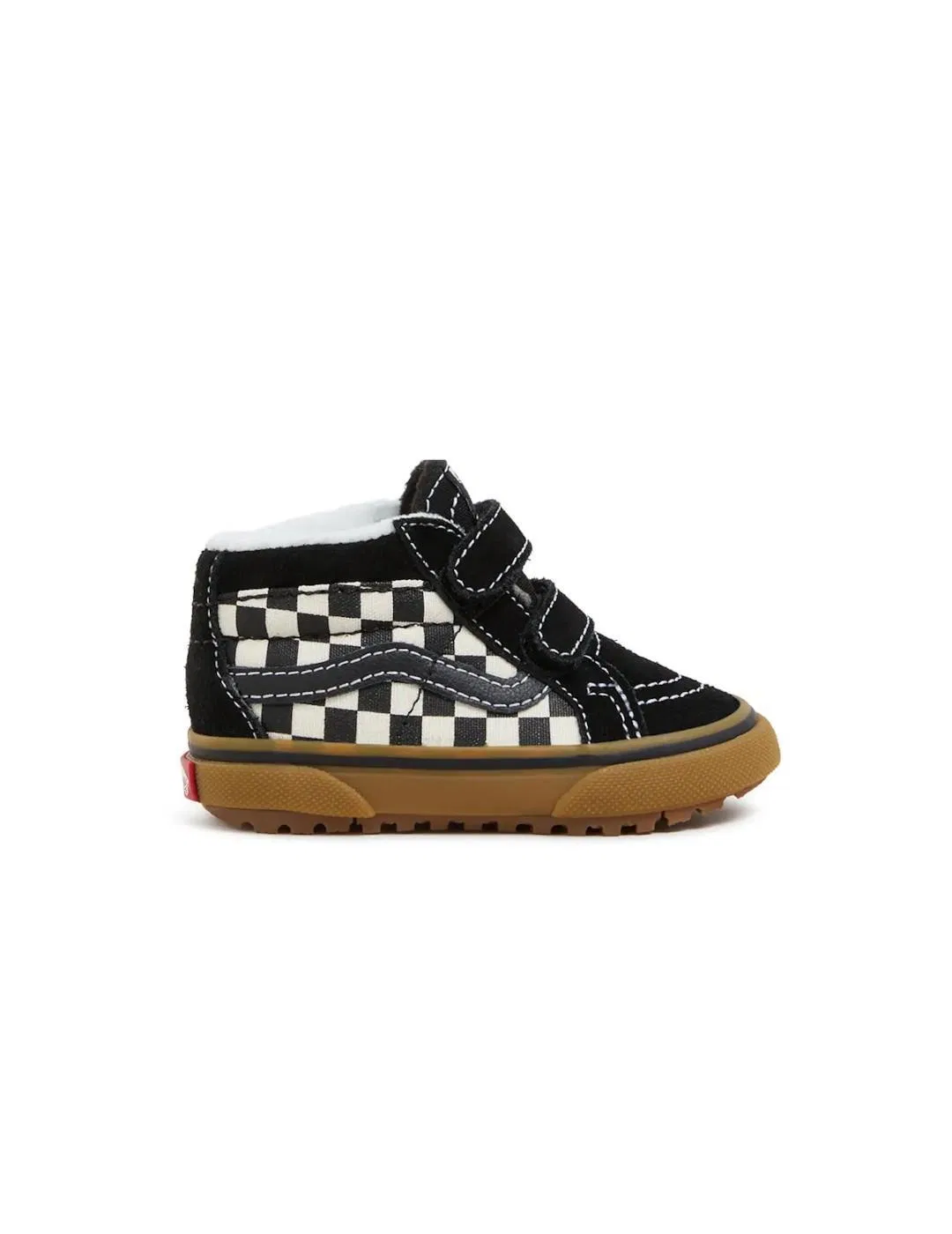 Детские кроссовки из замши с липучкой Vans MTE Sk8-Mid Reissue, Schwarz — фото 4