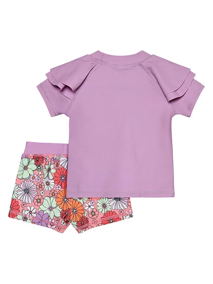 Купальный комплект с принтом Badeoutfit Color Kids, лиловый — фото 2