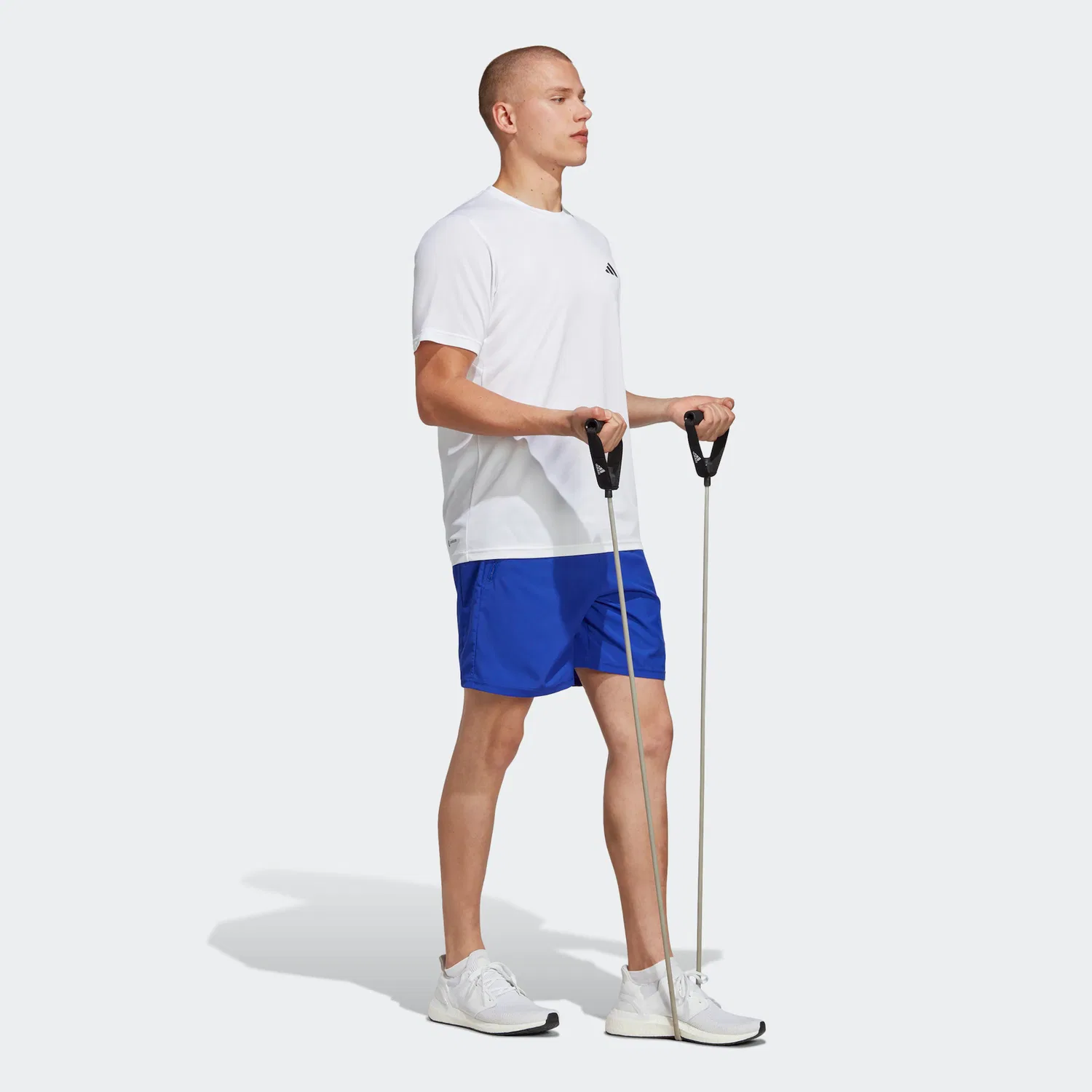 Мужская футболка с круглым вырезом Adidas Performance, White/Black — фото 3