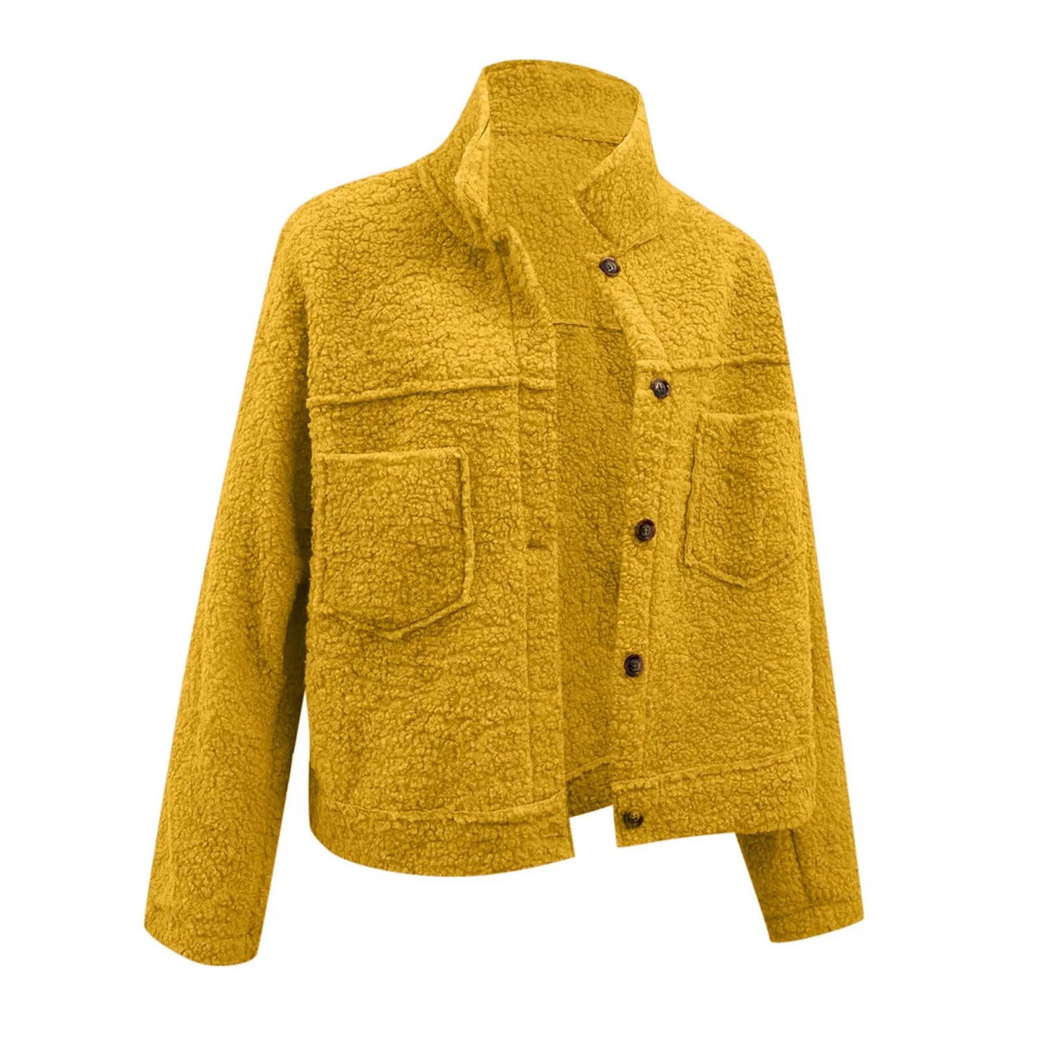Женская куртка из вельвета с длинным рукавом, Giallo — фото 2