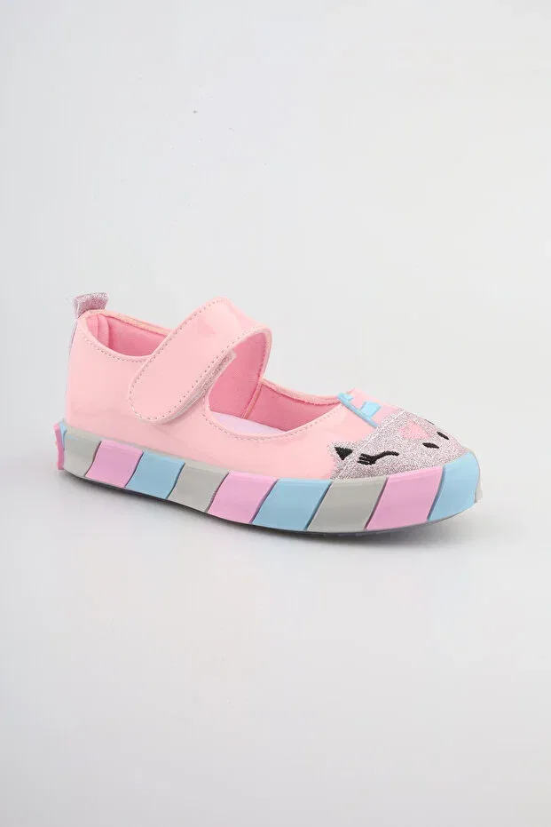 Детские балетки для девочек с принтом Unicorn Ballet Shoes Mini Angel, Pink — фото 3