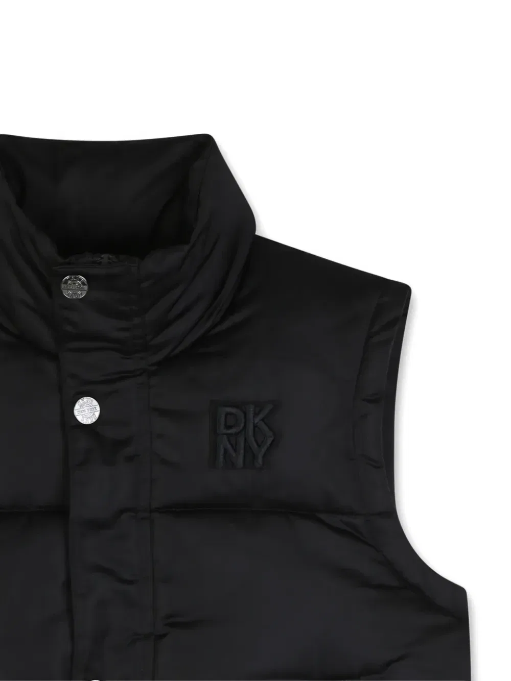 Жилет с нашивкой-логотипом Dkny Kids, черный — фото 3