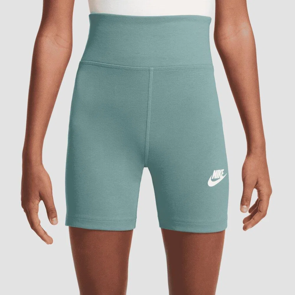 Детские шорты для девочек с высокой талией Nike Sportswear, Цвет: Grun