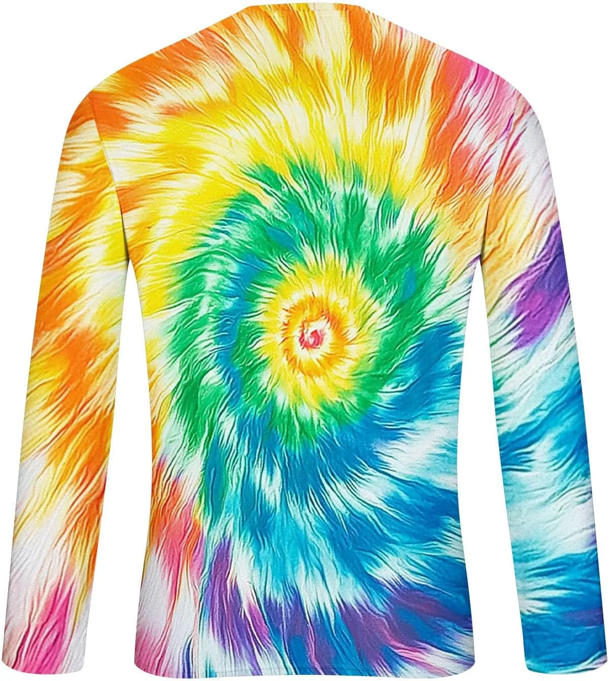 Мужская футболка с длинным рукавом Tie Dye, Yellow — фото 3