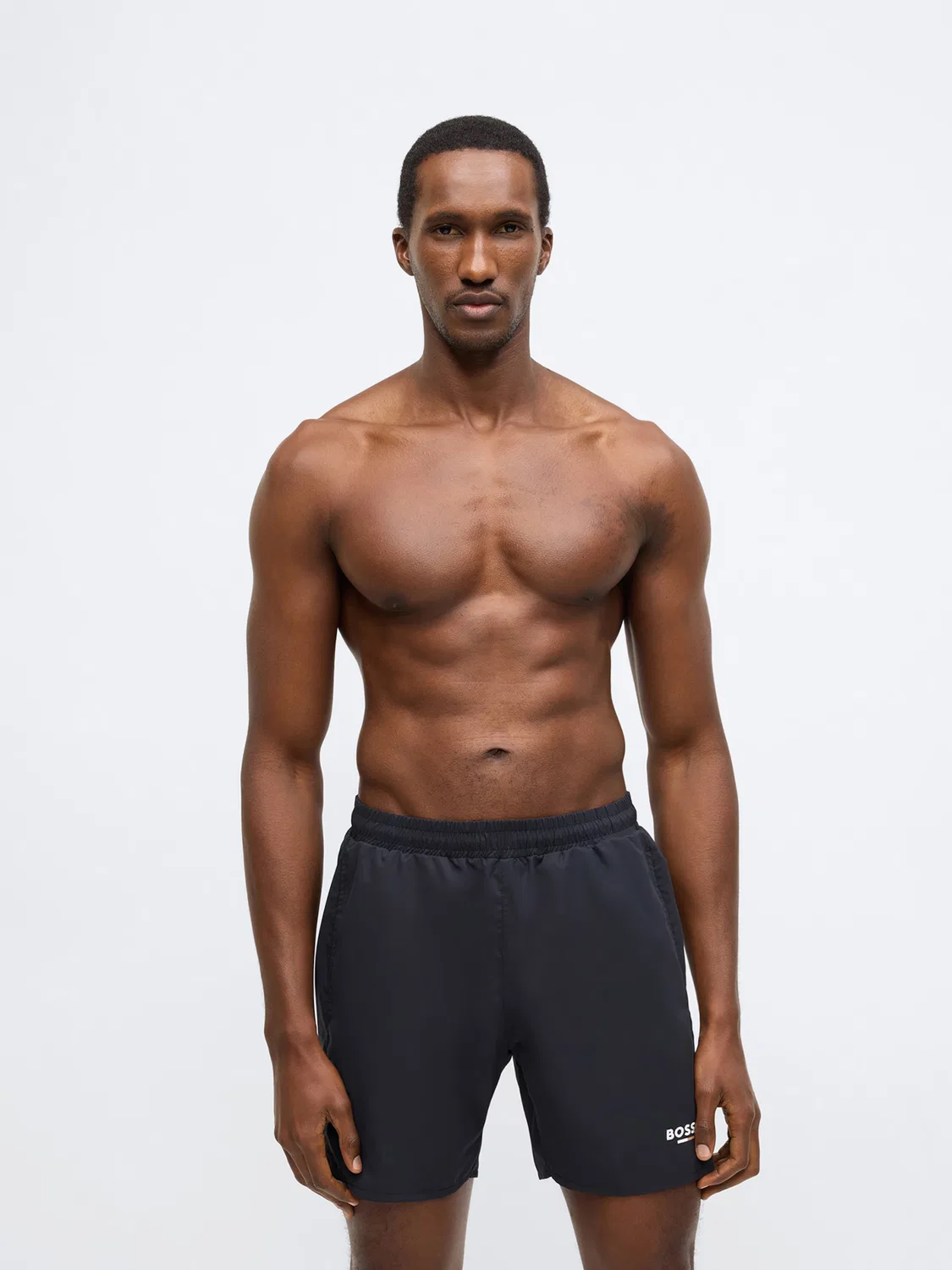 Шорты для плавания Boss Swordfish черного цвета — фото 2