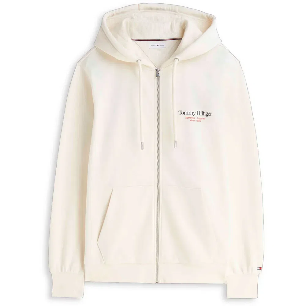 Мужской свитшот с полной застежкой Tommy hilfiger, White