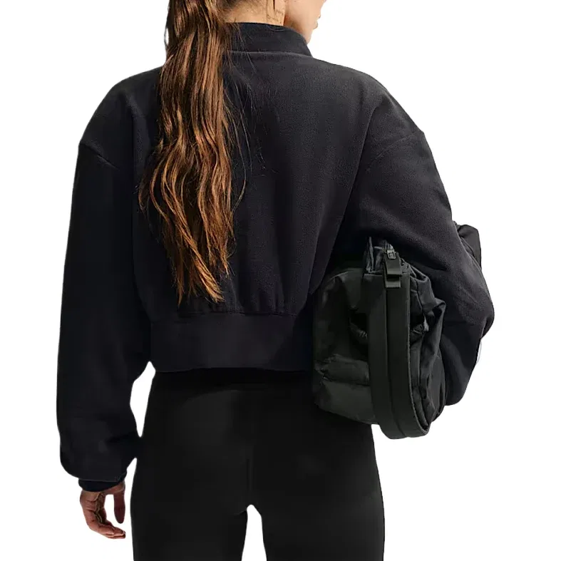 Женская куртка One Therma-FIT Fleece Bomber Jacket 'Black' Nike, черный — фото 2