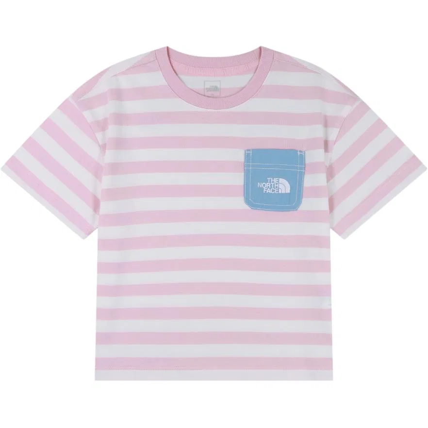 Детский спортивный комплект PLAYON Kids' THE NORTH FACE, Pink Top+Blue Shorts — фото 3