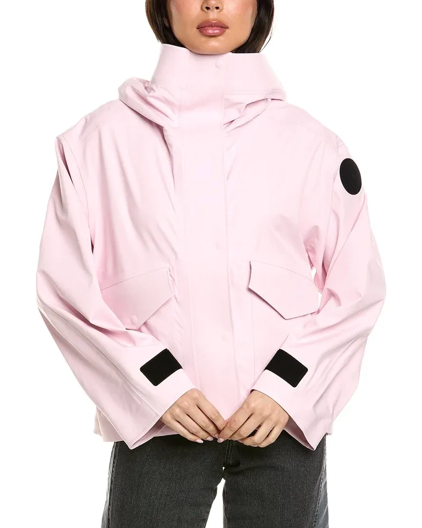 Женская дождевая куртка с капюшоном Canada Goose, розовый