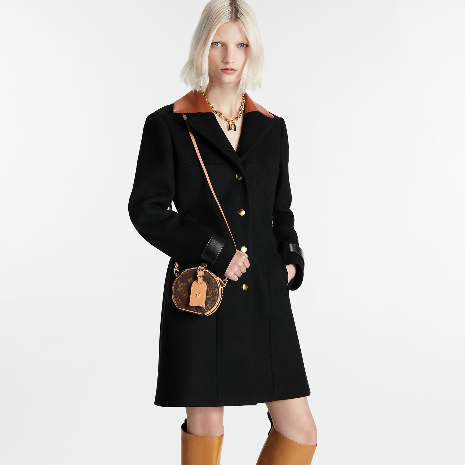 

Сумка Louis Vuitton Mini Boite Chapeau, коричневый/бежевый