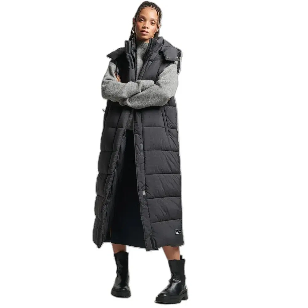 Женская утепленная безрукавка Superdry Ripstop, Цвет: Schwarz