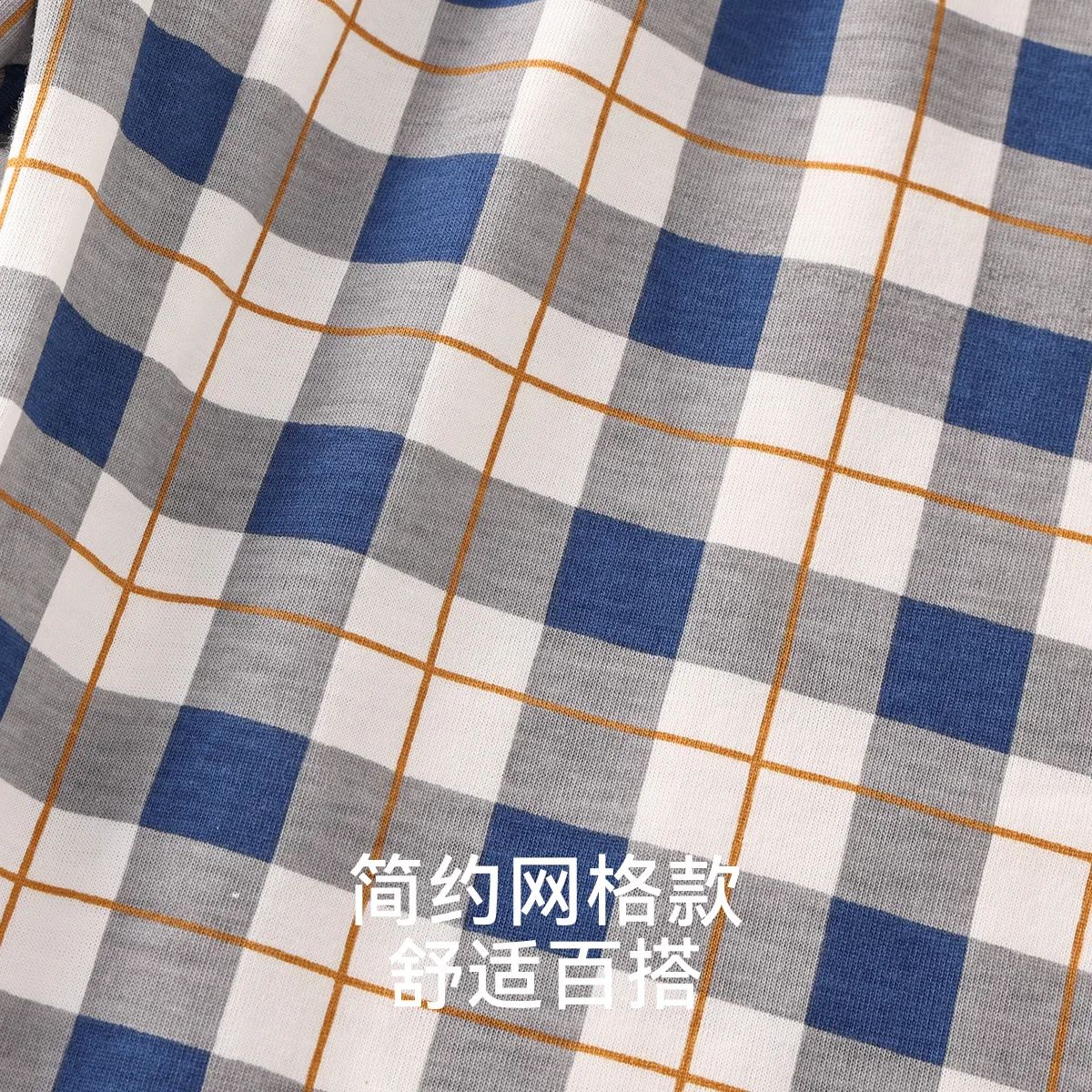 Детские пижамные штаны для мальчиков и девочек хлопковые Red Bean, Navy Blue — фото 4