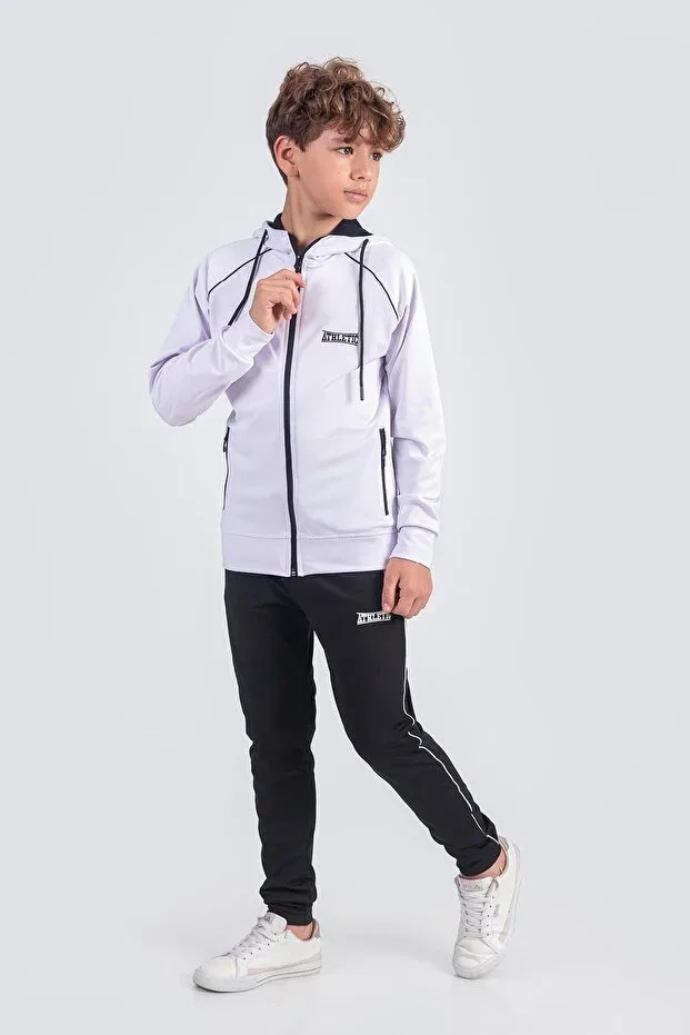 Детский спортивный костюм однотонный Pina Kids, Белый