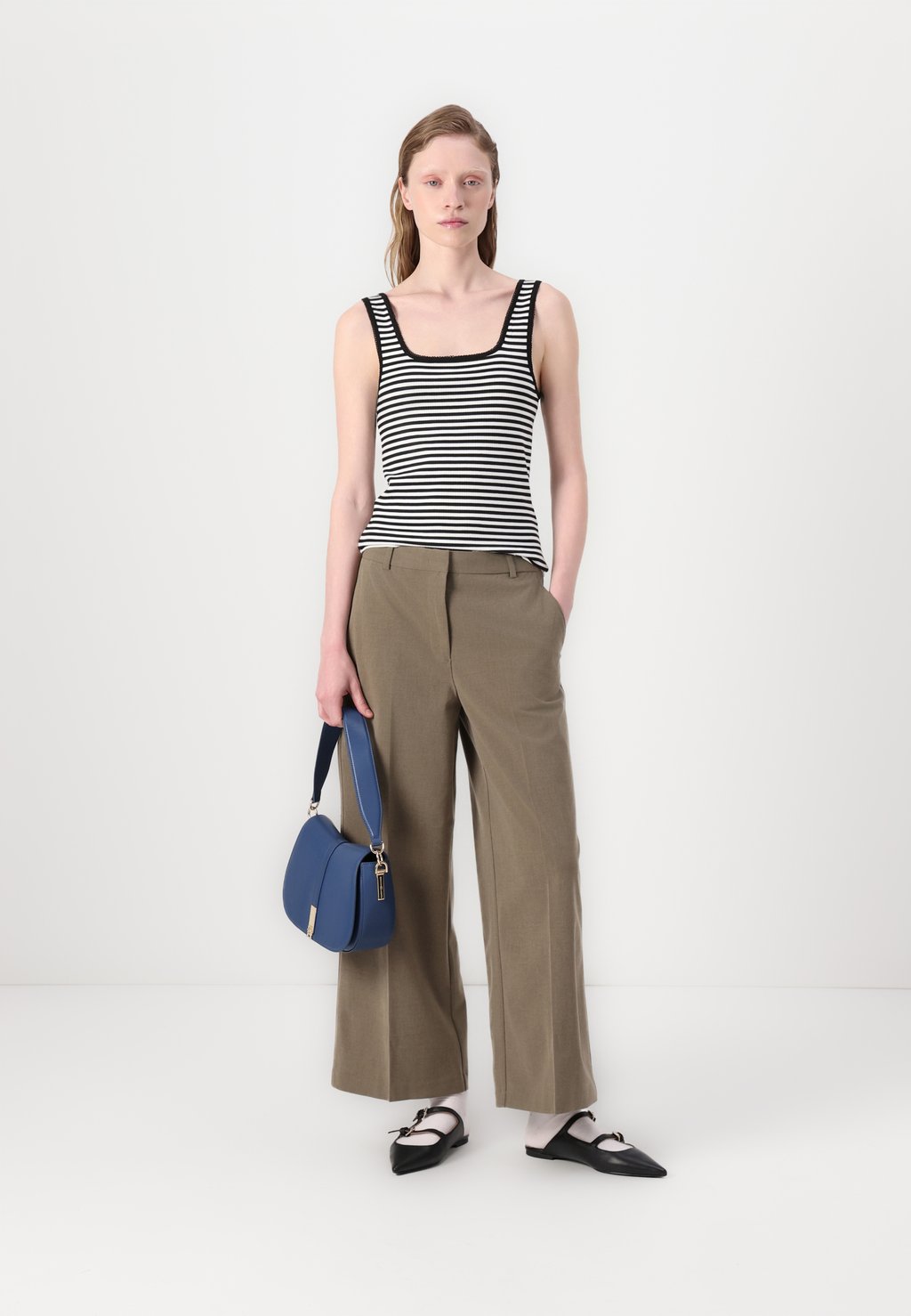 Топ SLIM SQUARE TANK Tommy Hilfiger, серый — фото 2