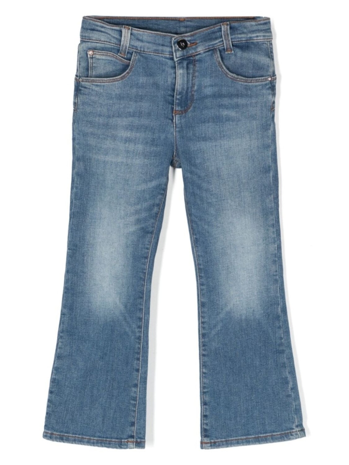 

Liu Jo Kids джинсы bootcut средней посадки, синий